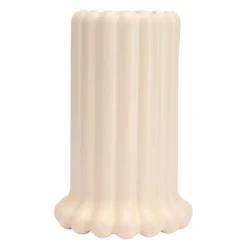 Tubular vase 24 cm beige