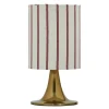 Tulip bordlampe 38 cm antikk messingfinish