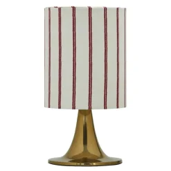 Tulip bordlampe 38 cm antikk messingfinish