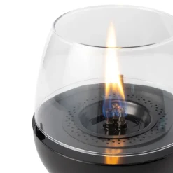 Tulip bordlykt porselen 18 0,3L svart