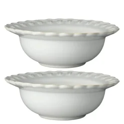 TULIPA dyp tallerken 17 cm 2 stk hvit