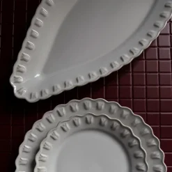 Tulipa ovalt fat 45 cm hvit