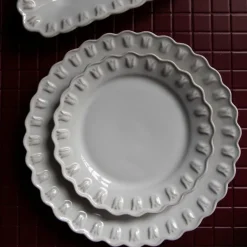 Tulipa tallerken 20 cm 2 stk hvit