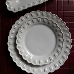 Tulipa tallerken 26 cm 2 stk hvit