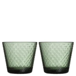 Tundra glass 29 cl 2 stk furugrønn