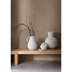 Tura kanne/vase h27,5 hvit