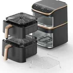 Turbo Tower Pro airfryer 10,8L mørk grå/roségull