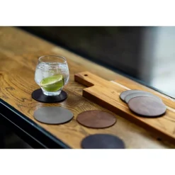 Tuscan glassbrikke 9,5 cm valnøtt