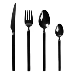 Tvis bestikksett 16 deler titanium black