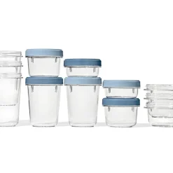 Twist & Stack oppbevaringsboks 94,6 cl 2 stk klar/blå