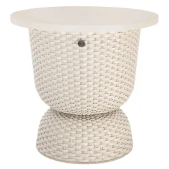 Twist bord med oppbevaring 44x43 cm champagne