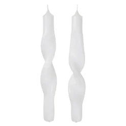 Twist vridde lys 2,4x23 cm pure white