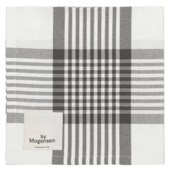 Tøyserviett 55x55 cm large checks hvit