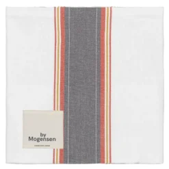 Tøyserviett 55x55 cm large stripes hvit