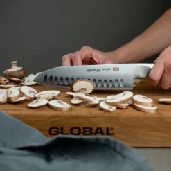 Ukon knivsett santokukniv GU-04 hulslipt 19 cm + knivsliper G-91/SB våtslip