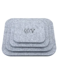 Ult bordskåner 4 stk grå