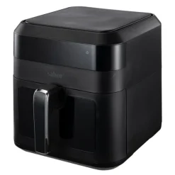 Ultimate airfryer med vindu 6L matt svart