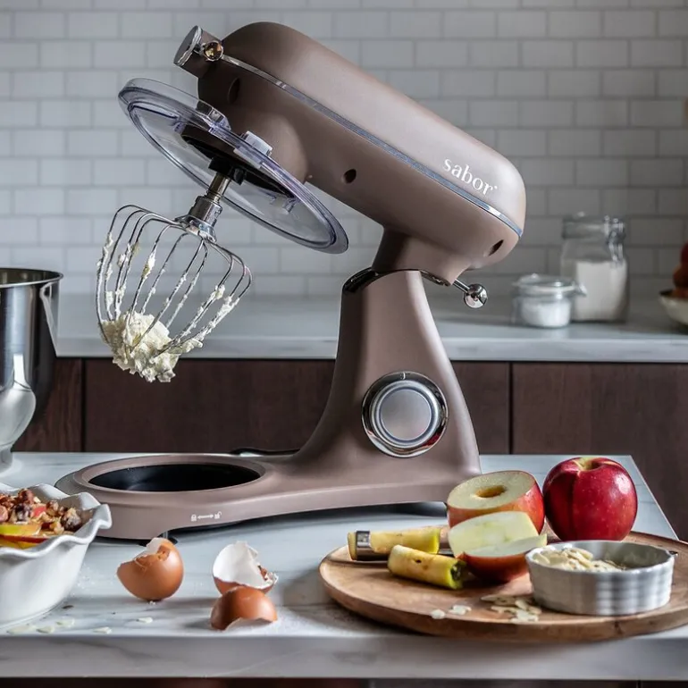 Ultimate kjøkkenmaskin 6,5L med kobling lys brun/frostet