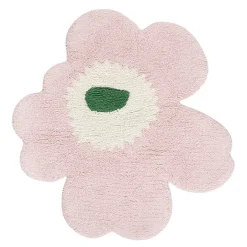 Unikko badematte 73 cm blomsterform rosa/hvit/grønn