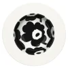 Unikko dyp asjett 20 cm hvit/svart