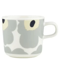 Unikko kopp 20 cl hvit/grå/sand/mørkblå