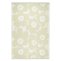 Unikko pledd 150x220 cm hvit