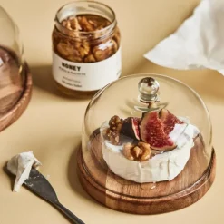 Vahé osteklokke 10 cm natur