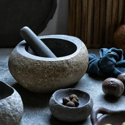 Valley morter 11x18 cm grå