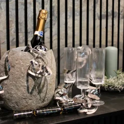 Valley vinkjøler 21 cm stein grå