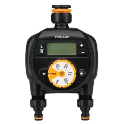 Vanningstimer dobbel til vannslange svart