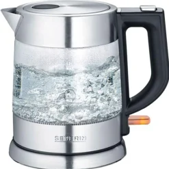 Vannkoker 2200W 1L stål/glass