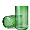 Vase h31 cm grønn
