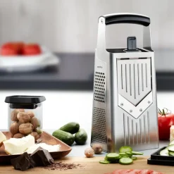 V-Cut 7-i-1 rivjern 12 cm stål/svart