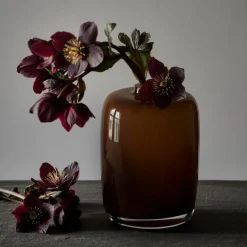 Verona vase høy 20 cm brun