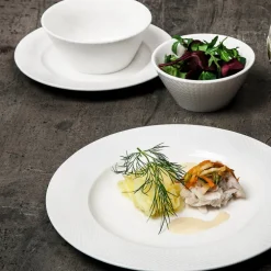 Victoria tallerken flat 22,5 cm hvit