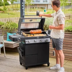 Videro Pro G4-S Vario+ gassgrill 20500W svart