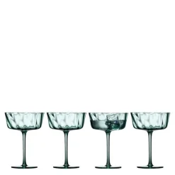 Vienna champagneskål 35 cl 4 stk grønn