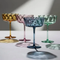 Vienna champagneskål 35 cl 4 stk grønn