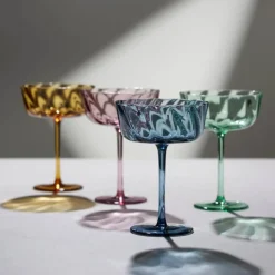 Vienna champagneskål 35 cl 4 stk amber