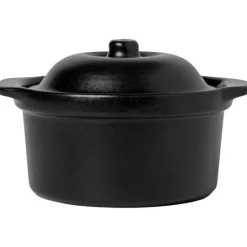 Vig ovnfast fat m/lokk 24x20,5x8,5 cm antik svart