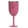 Vinglass termo ENDELIG HELG 35 cl mørk rosa