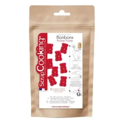 Vingummi miks 100 g jordbærsmak rød/brun