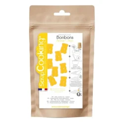 Vingummi miks sitronsmak 100 g gul/brun