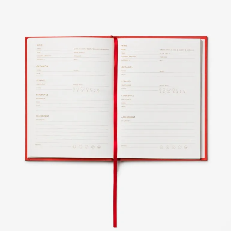 Vinsmakings dagbok rød