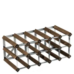 Vinstativ 15 flasker mørk eik