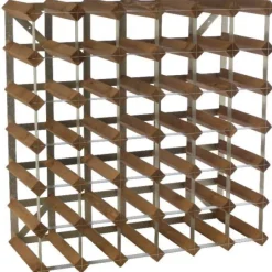 Vinstativ 42 flasker mørk eik