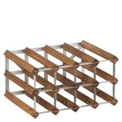 Vinstativ 12 flasker mørk eik