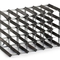 Vinstativ 30 flasker svart ask