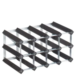 Vinstativ 12 flasker svart ask