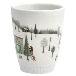 Vinter krus 27 cl Ildfast porselen hvit